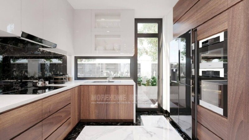 Là một người phụ nữ trong gia đình việc có một phòng bếp hoàn hảo vừa đáp ứng mọi công năng vừa mang lại niềm vui thú là điều vô cùng cần thiết. Với sự {thiết yếu cũng như phát triển mạnh mẽ đồ nội thất, tính thẩm mỹ ngày càng khắt khe, bạn có thể nhanh chóng sở hữu ý tưởng bố trí nội thất phòng bếp tuyệt đẹp cho mình như trong mẫu thiết kế nội thất phòng bếp tại biệt thự Vinhomes Imperia Hải Phòng. Thiết kế phòng bếp, tủ bếp gỗ An Cường
